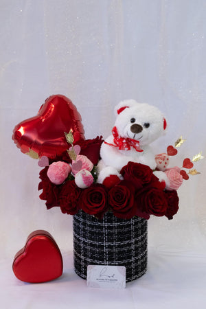 Sweet Embrace Valentine’s Arrangement" – A Heartfelt Gift - Blooms of Paradise Cambridge