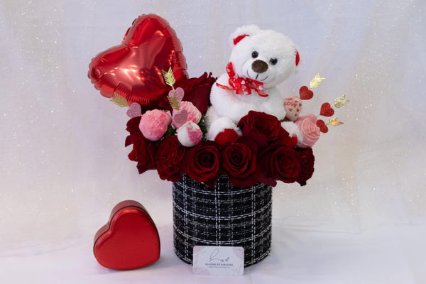 Sweet Embrace Valentine’s Arrangement" – A Heartfelt Gift - Blooms of Paradise Cambridge