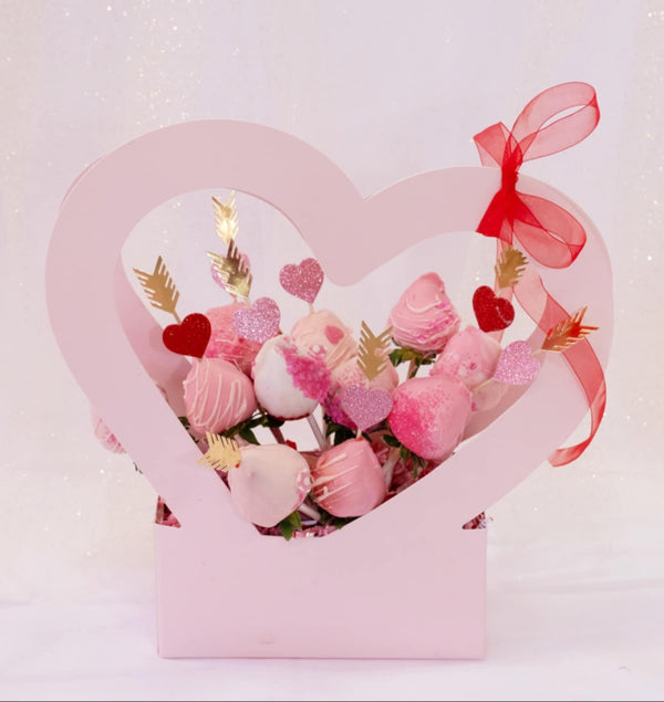 🍓 Sweetheart Chocolate - Covered Strawberry Bouquet – Valentine’s Special 💝 - Blooms of Paradise Cambridge