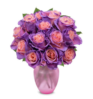 Blushing Lavender Roses - Blooms of Paradise