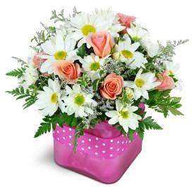 Bubble Gum Bliss bouquet for Birthday and New Baby celebrations from Blooms Of Paradise