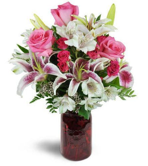 Classic Love Anniversary bouquet featuring Blooms Of Paradise for a romantic celebration1
