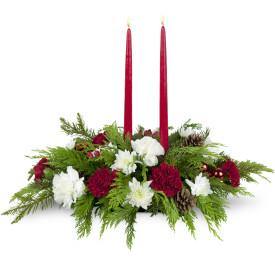 Gather 'Round Christmas Centerpiece with Blooms Of Paradise
