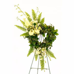 Green Solace Wreath - Blooms of Paradise