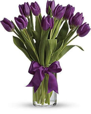 Passionate Purple Tulips - Blooms of Paradise
