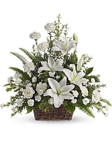 Peaceful White Lilies - Blooms of Paradise