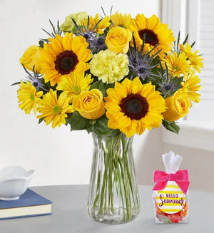 RADIANT sunflowers sunshine bouquet - Blooms of Paradise